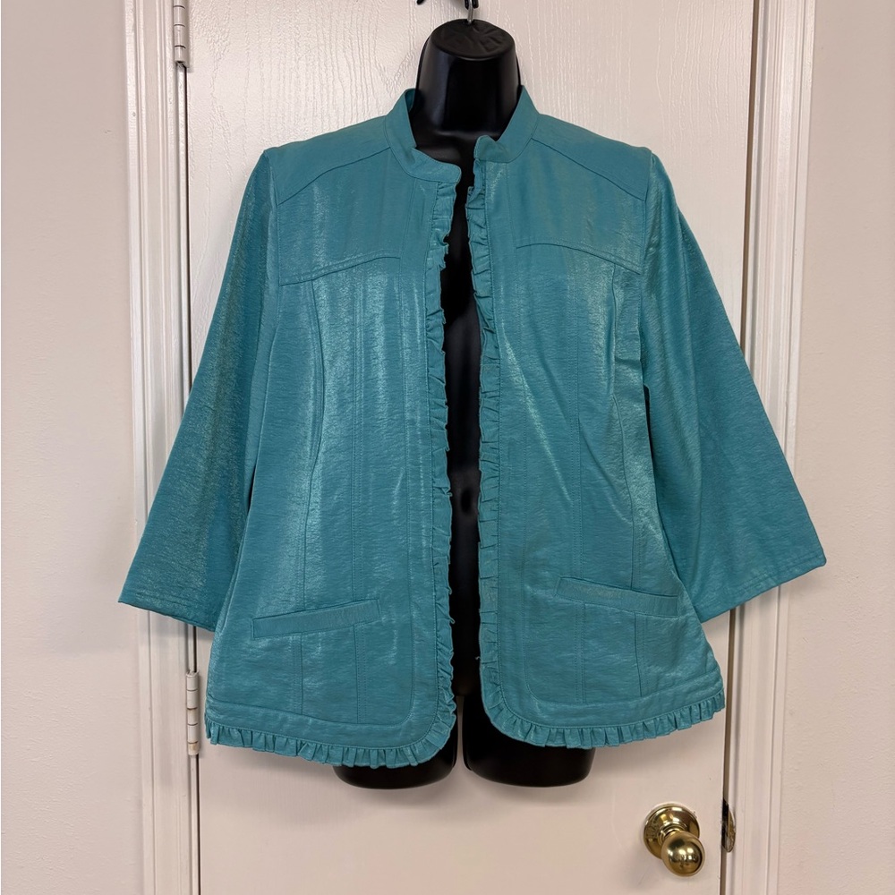 Chico's Aqua Blue Blazer